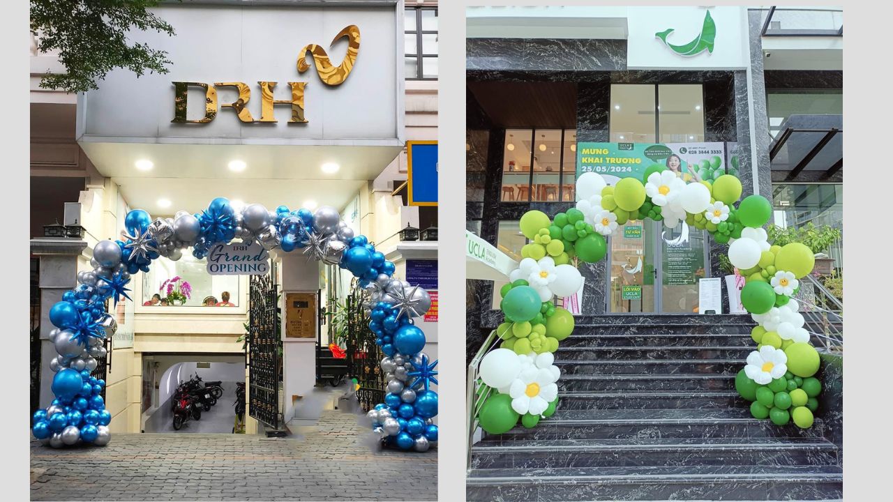 Cổng bóng dạng vòm truyền thống 