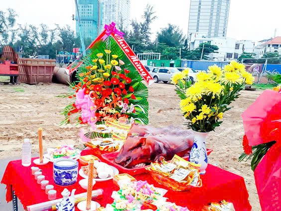 Chuẩn bị mâm cúng lễ động thổ