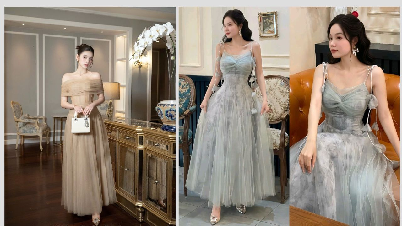 Váy xòe công chúa bồng bềnh thể hiện sự ngọt ngào và nữ tính (Nguồn ảnh_ HEIDI)
